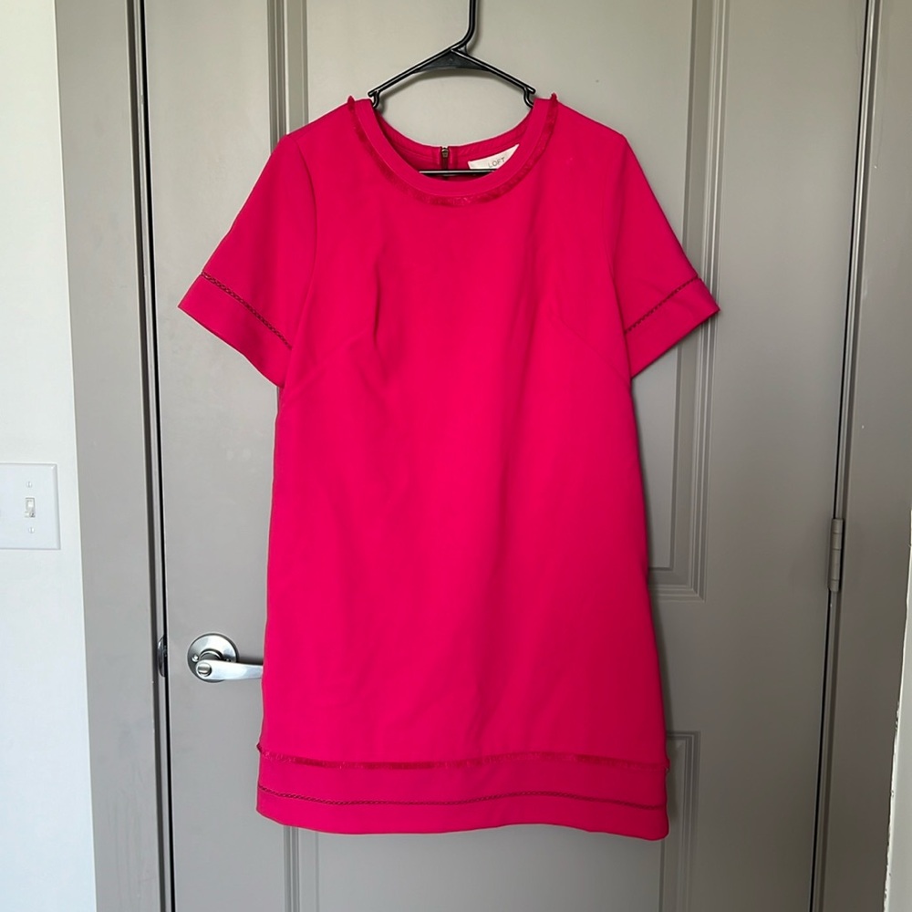 Loft, short sleeve, midi dress, NWT
